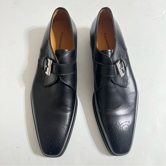 Magnanni Mallory Leather Monk Strap Dress Shoe (Men)